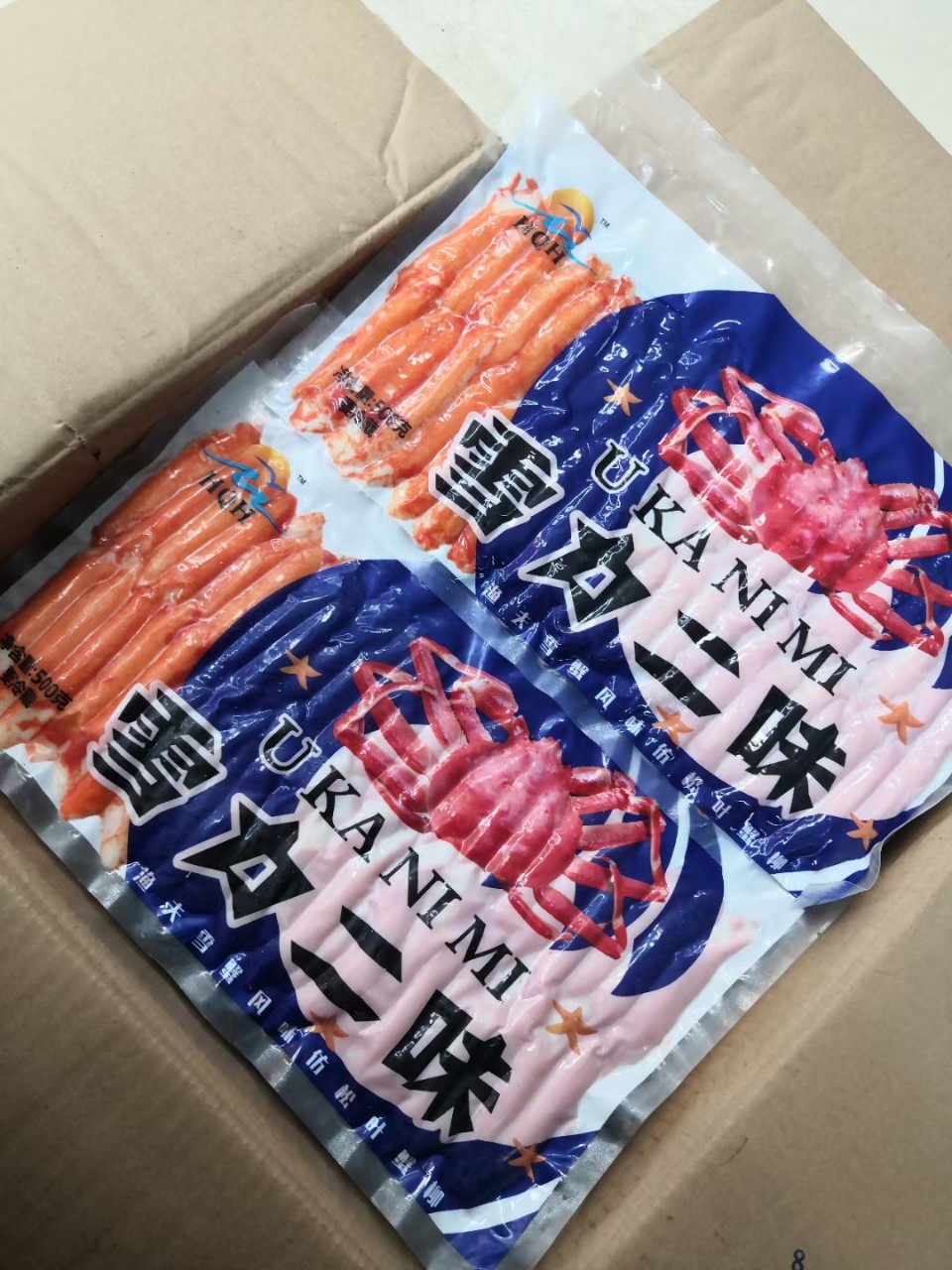 蟹柳蟹棒500克每袋日式料理西餐寿司食材