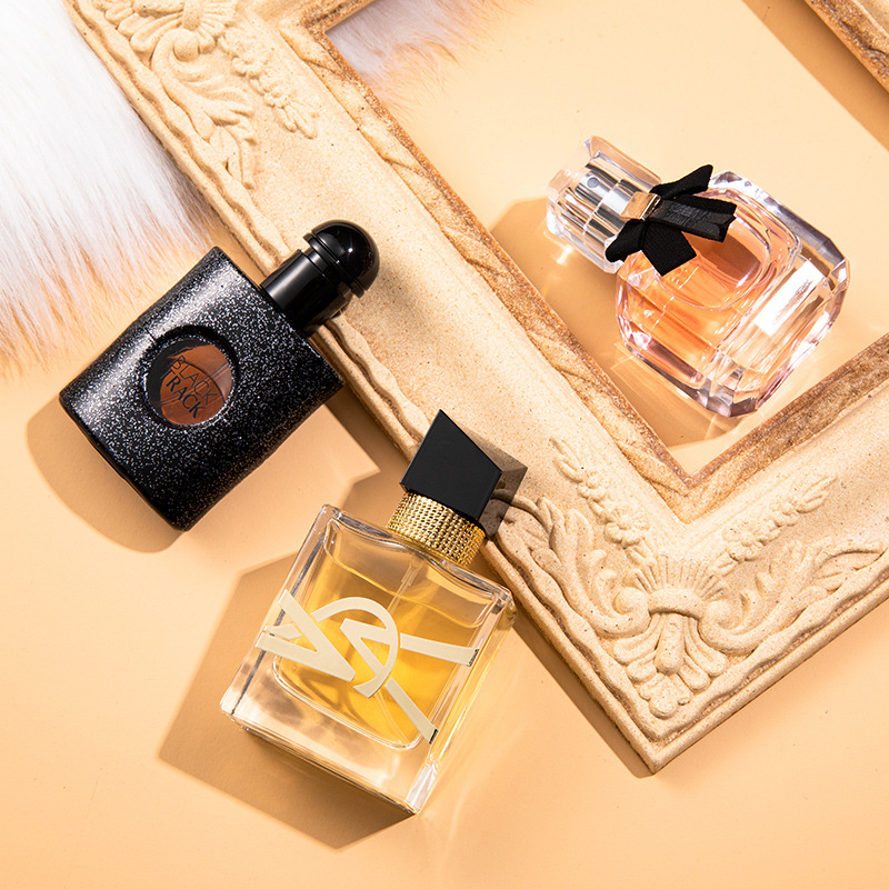 Flower Words Brand Perfume for Women Gift Set Free Water Black Opium Reverse Paris Perfume Three-Piece Set