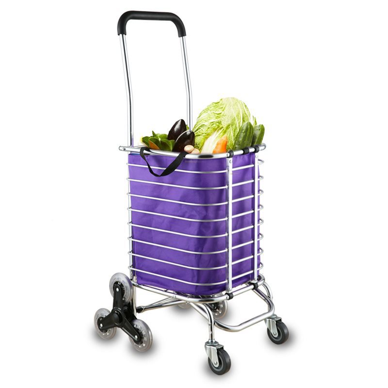 买菜小拉车购物车小拖车折叠便携菜篮拉杆车家用爬楼梯拉货手推车