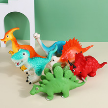 跨境现货夜市可爱软胶可发声礼物玩偶恐龙玩具 儿童仿真动物模型