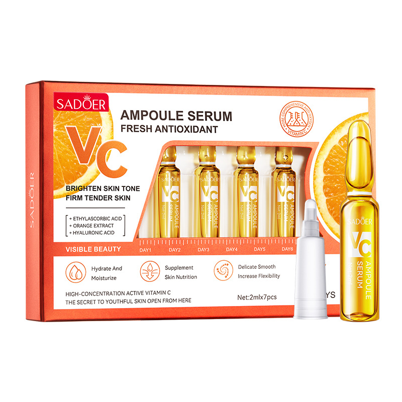 For Export Sadoer Vitamin C Ampoule Essence Mild Skin Rejuvenation Refreshing Moisturizing Liquid Facial Care