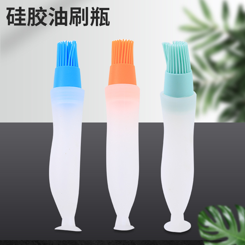 Silicone Haima Oil Bottle Brush Kitchen Gadget Seasoning Brush Oiler Brush Broom Cake Baking BBQ Barbecue Brush