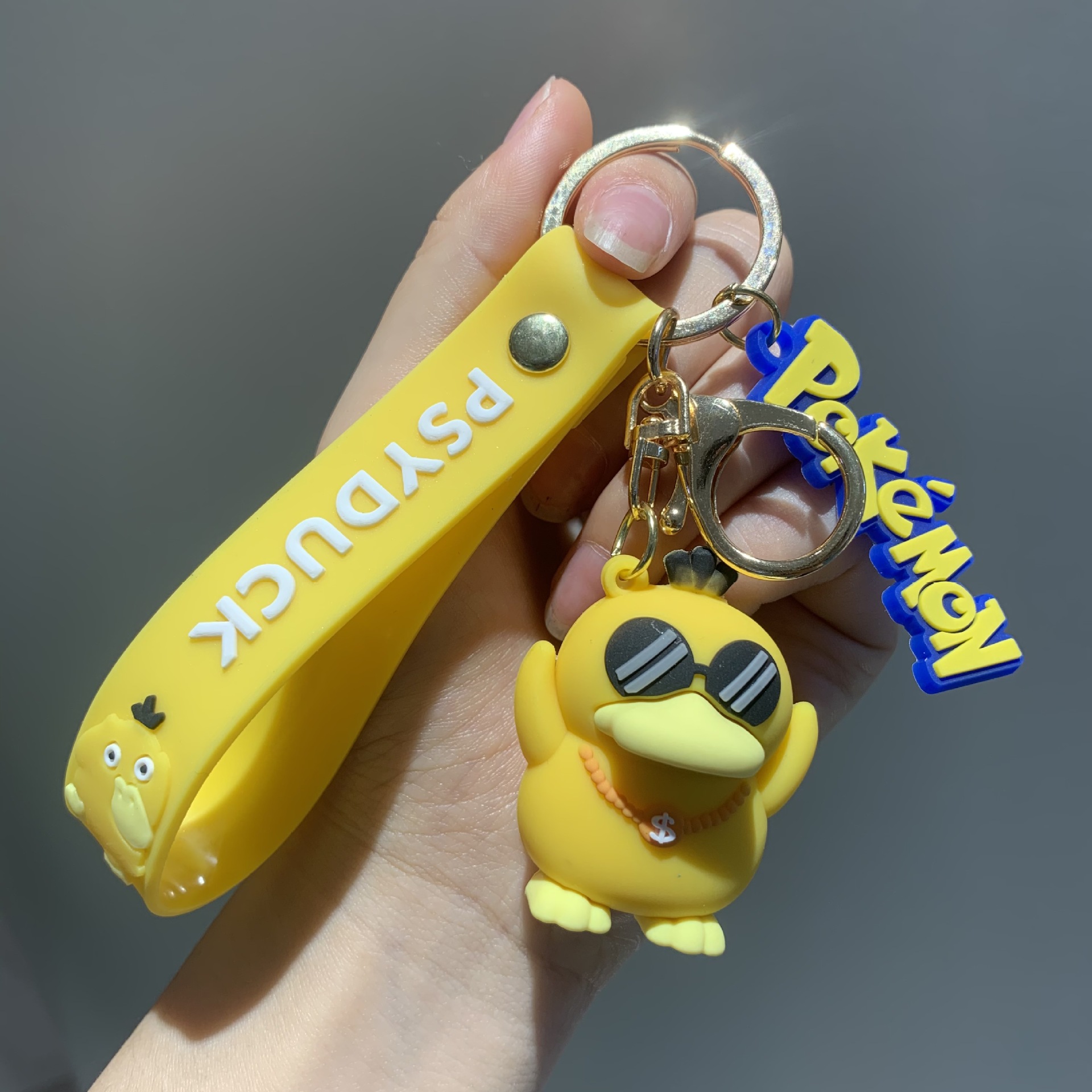 Cute Pikachu Doll Key Pendants Cartoon Doll Backpack Ornaments Magic Baby Creative Key Chain