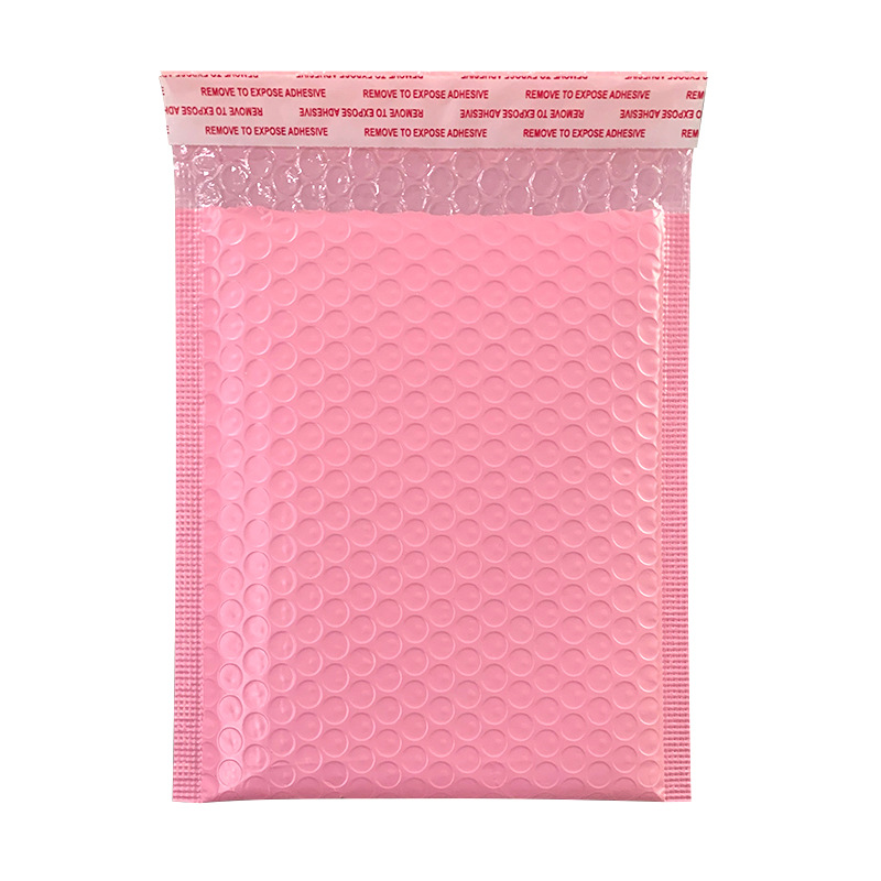 Black Bubble Bag Wholesale Co-Extruded Foam Bag Bare Pink Pearlescent Film Foam Express Envelope Clothing Packaging Material