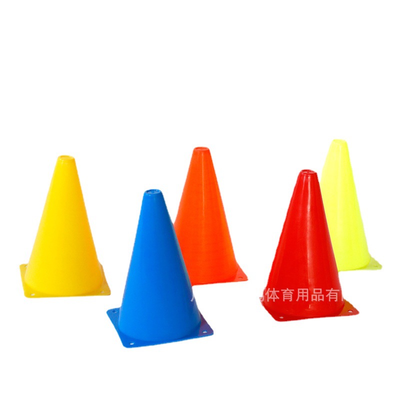 18cm标志桶障碍物 6英寸路锥路障 锥形桶障碍桶 足球篮球训练器材