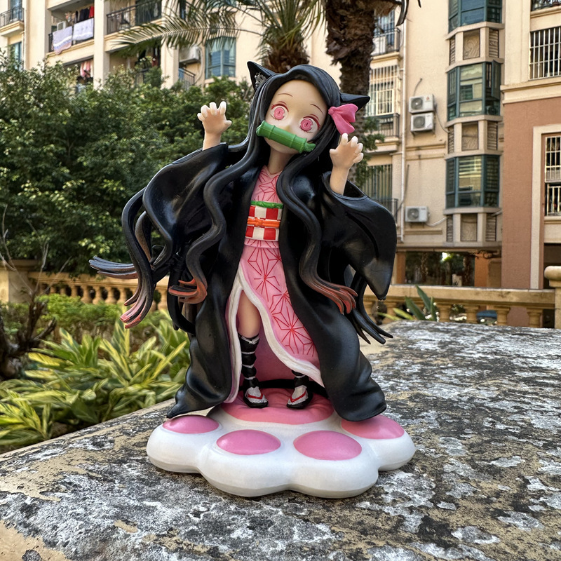 gk鬼灭之刃 喵喵祢豆子 手办 模型 汽车 桌面摆件娃娃机盒装-阿里巴巴