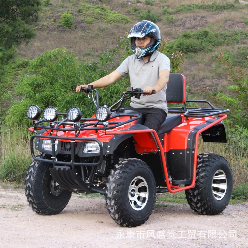 四轮成人汽油四驱越野大公牛全地形车场地山地摩托车电动车沙滩车