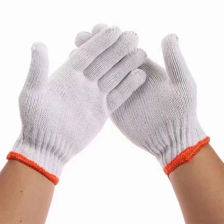 Factory Wholesale Yarn Gloves Encrypted Cotton Yarn Cotton Nylon Gloves Printable Logo Protective Labor Gloves