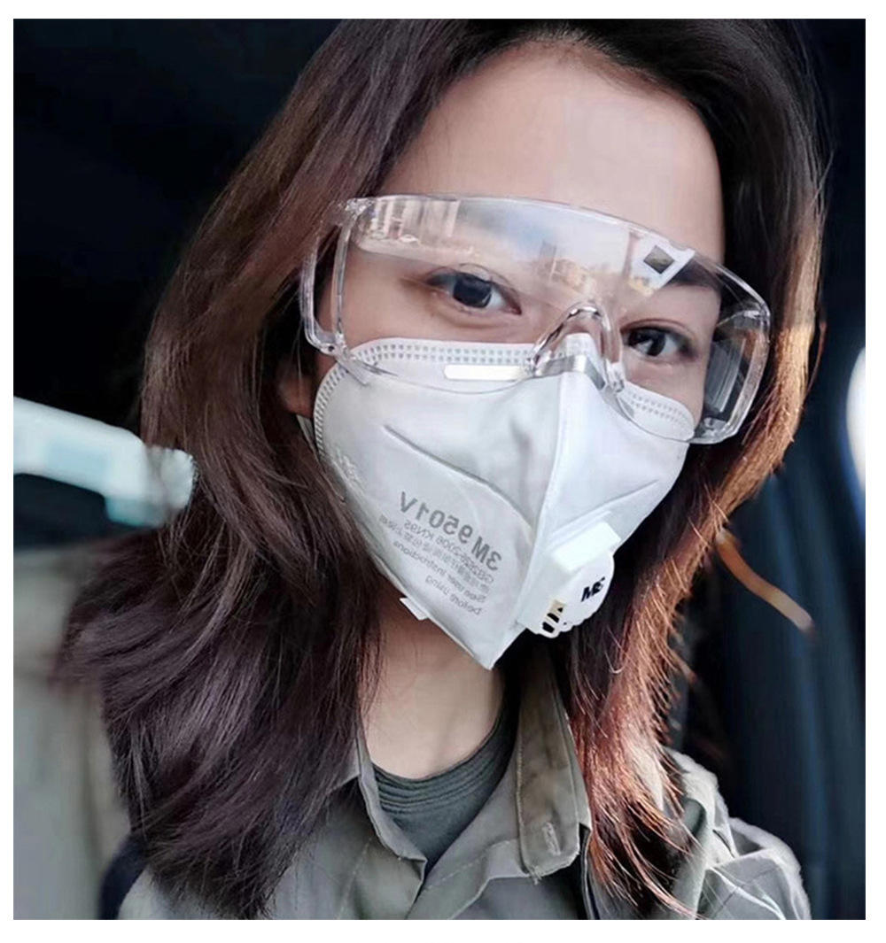 雷豹劳保防护百叶窗眼镜骑行护目镜防尘防雾透明防护眼镜厂家批发