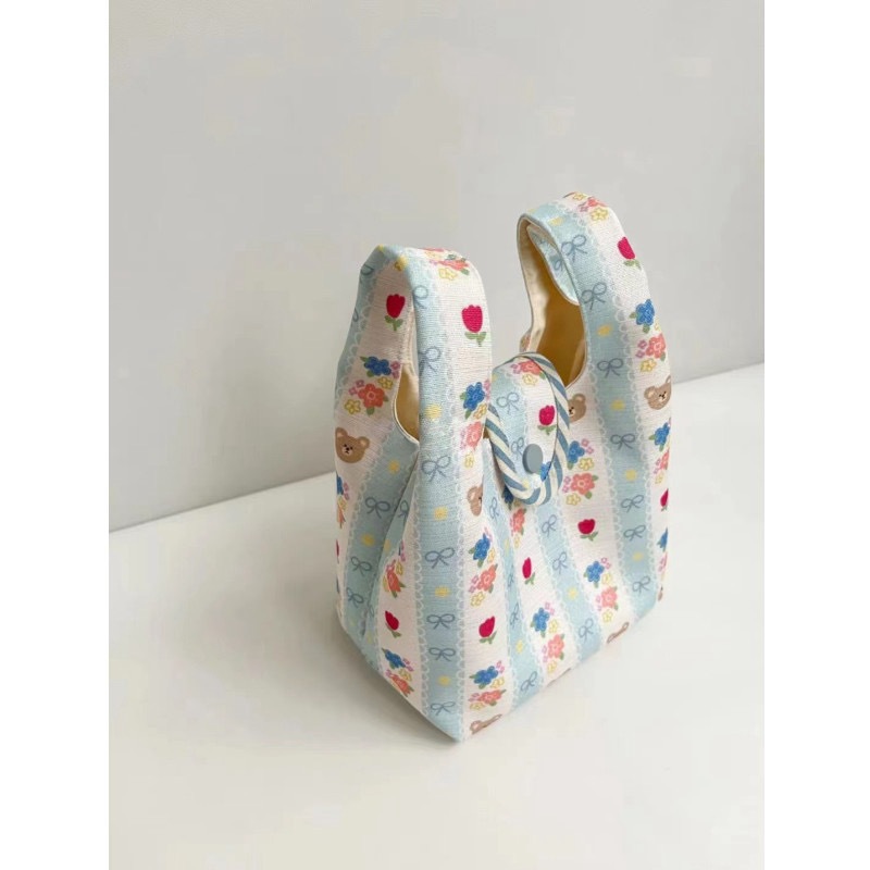 新款韩国ins可爱迷你手提帆布妈咪包上班小拎包外出便携便当包