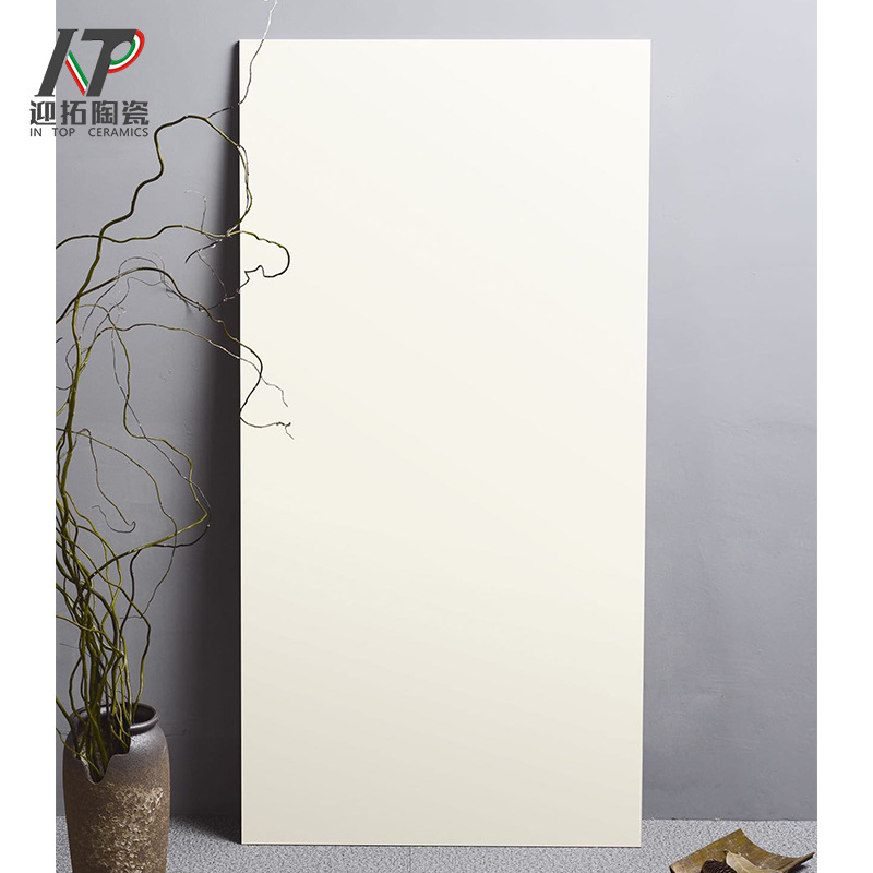 侘寂风微水泥柔光瓷砖奶油黄奶白色马卡龙颜色瓷砖600x1200墙地砖