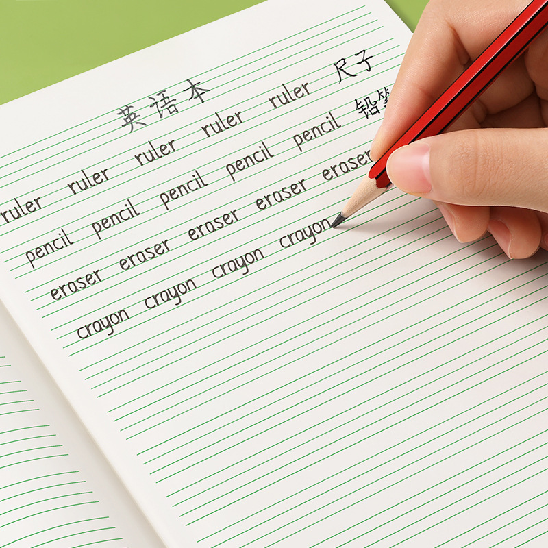 英语作业本英文练习抄写小学生统一标准3-6年级四线三格写字本子