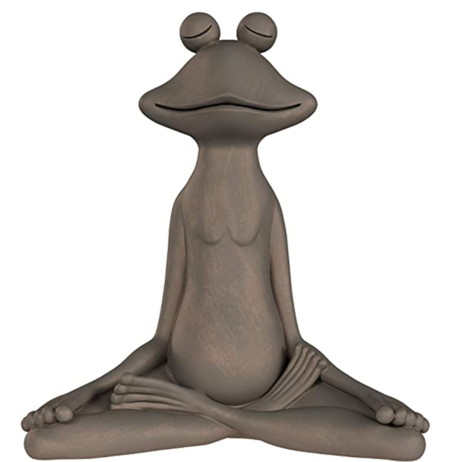 亚马逊瑜伽青蛙打坐冥想青蛙摆件树脂禅宗动物瑜伽小雕像花园装饰