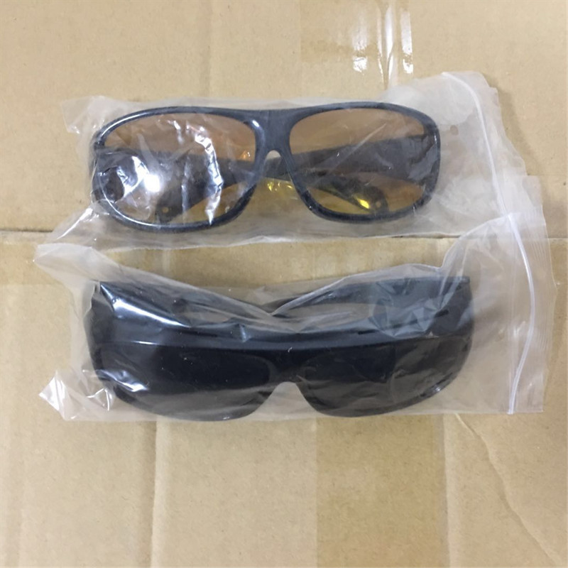 In Stock HD Vision Wrap Arounds TV Sunglasses Glasses Night Vision Goggles Protection against Wind and Sand Set of Glasses