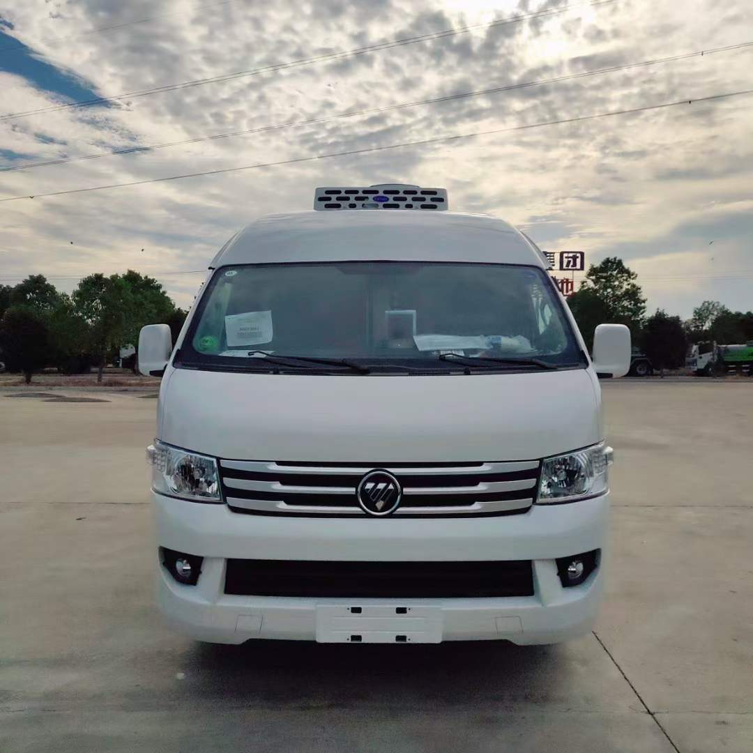 福田g9面包冷藏车双排五座面包疫苗冷链运输车国六汽油药品冷藏车