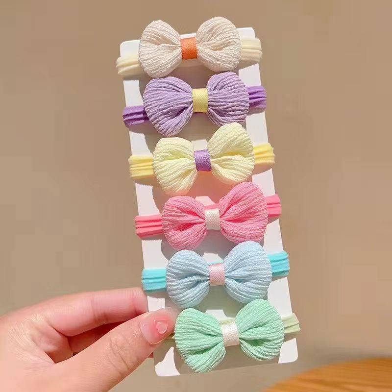 Children's Candy Color Towel Ring Hair Friendly String Girls' High Elasticity Hair Ring Headdress Girls' Ponytail Rubber Band