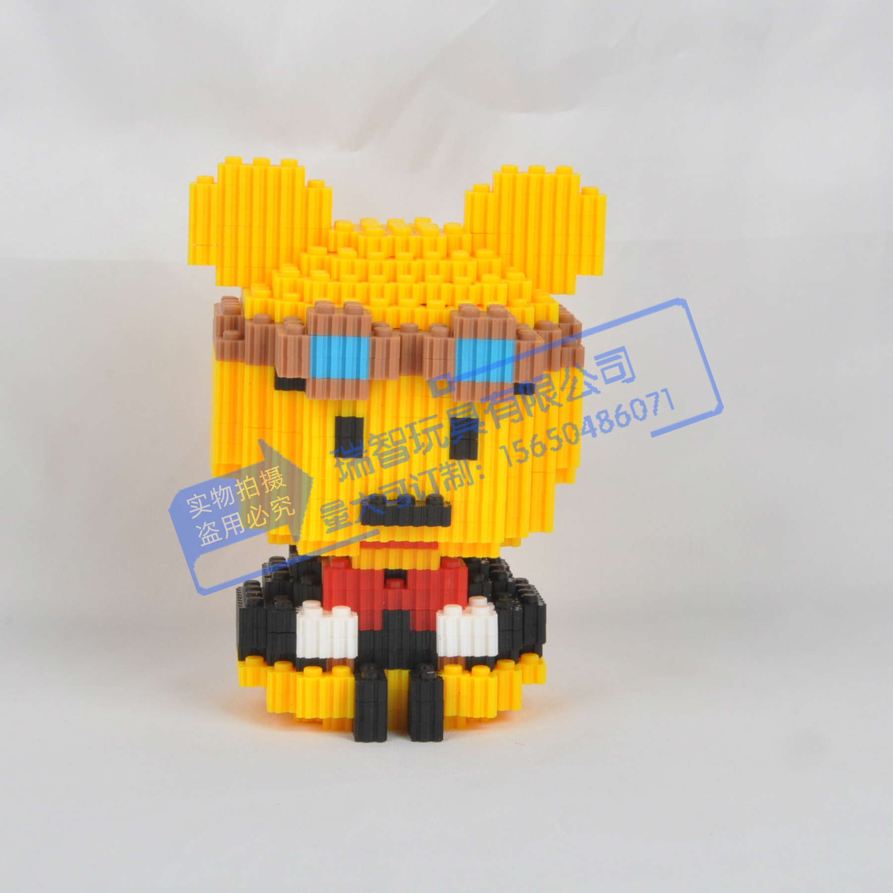 初赞kkt中颗粒微型串联积木 男孩儿童益智拼插拼装卡通造型玩具