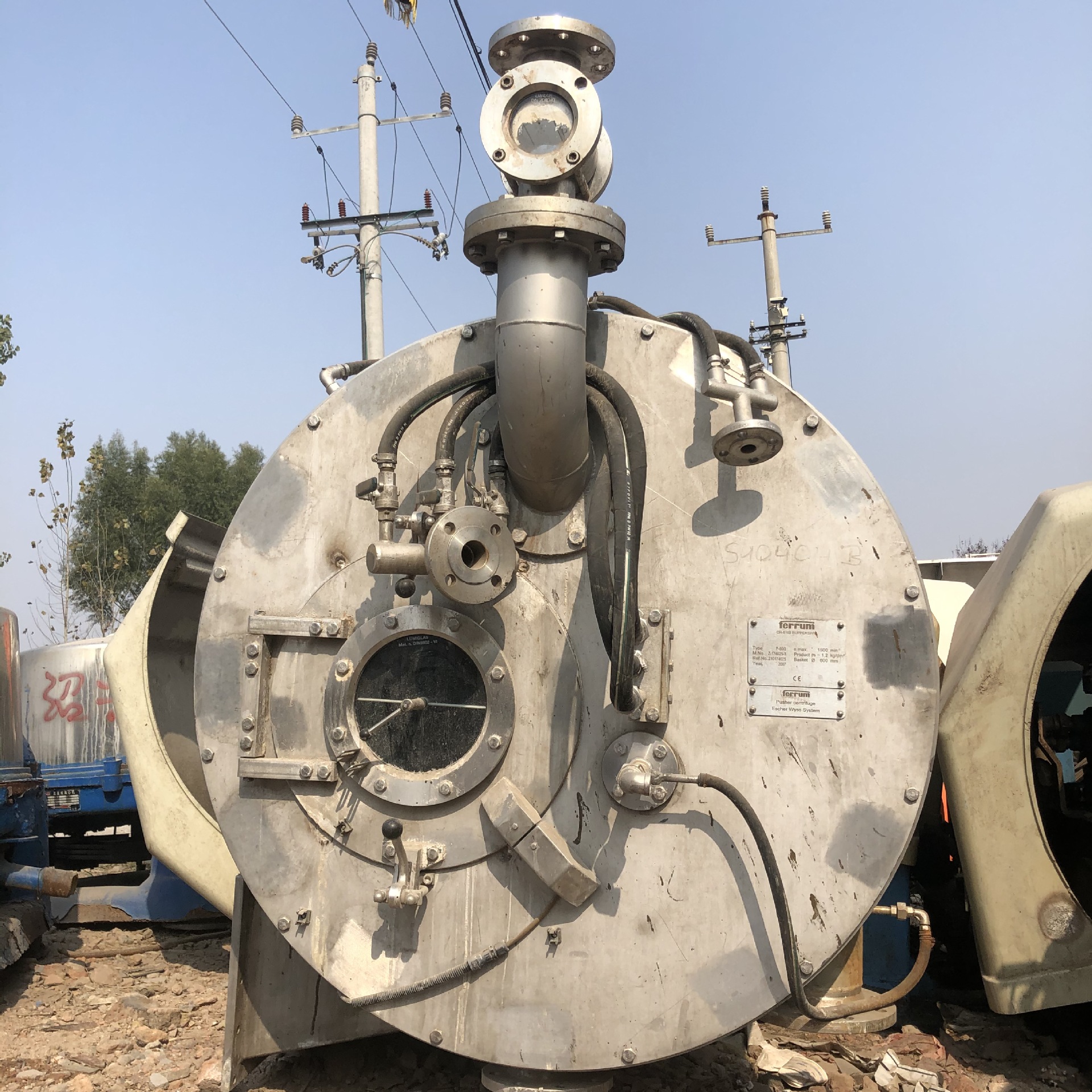 硫酸铵三级活塞离心机p80双级活塞推料全自动离心机