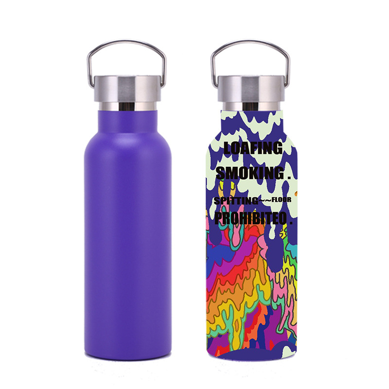 Customizable Logo Multi-Capacity Spray Paint/Powder Coated Mikenda Double-Layer Stainless Steel Water Bottle Insulation