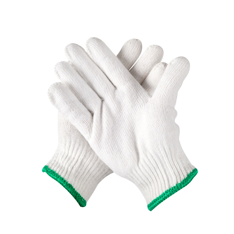 Wholesale Labor Protection Construction Site Work Building Handling Non-Slip Comfortable Breathable Thickening Warm Cotton Yarn Woolen Ten-Pin Gloves