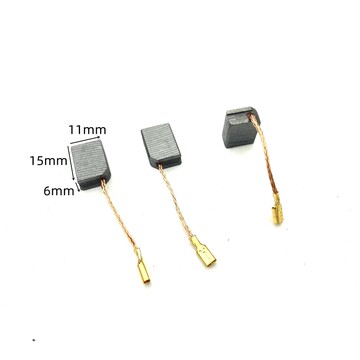 6x11角磨机碳刷适配东成-125s/05-100s/17-100 威克士900瑞知德