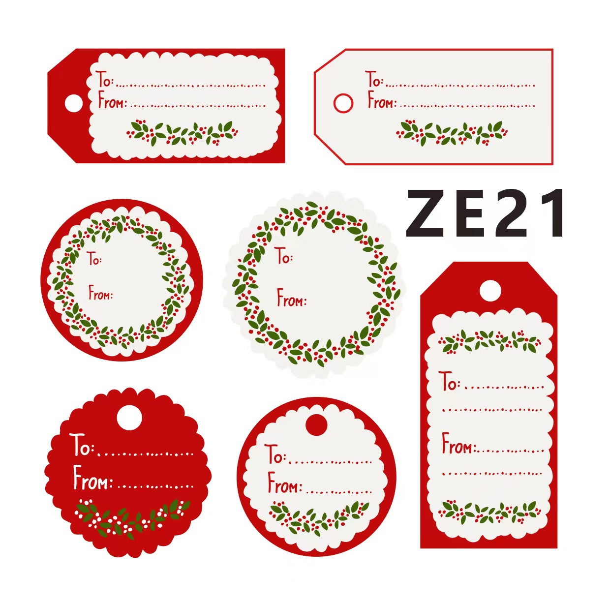 跨境亚马逊圣诞节日贴纸10张/包不干胶贴纸标签节日装饰礼品系列