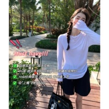 【港米春新】 Row风经典款叠穿宽松百搭棉捻麻感打底大白Tee体恤