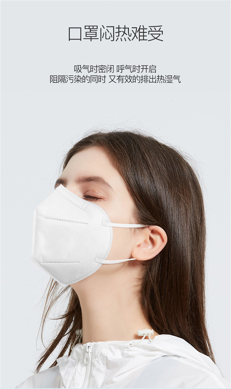 kn95不带呼吸阀3d立体防护口罩防尘防雾霾kn95口罩折叠成人独立装