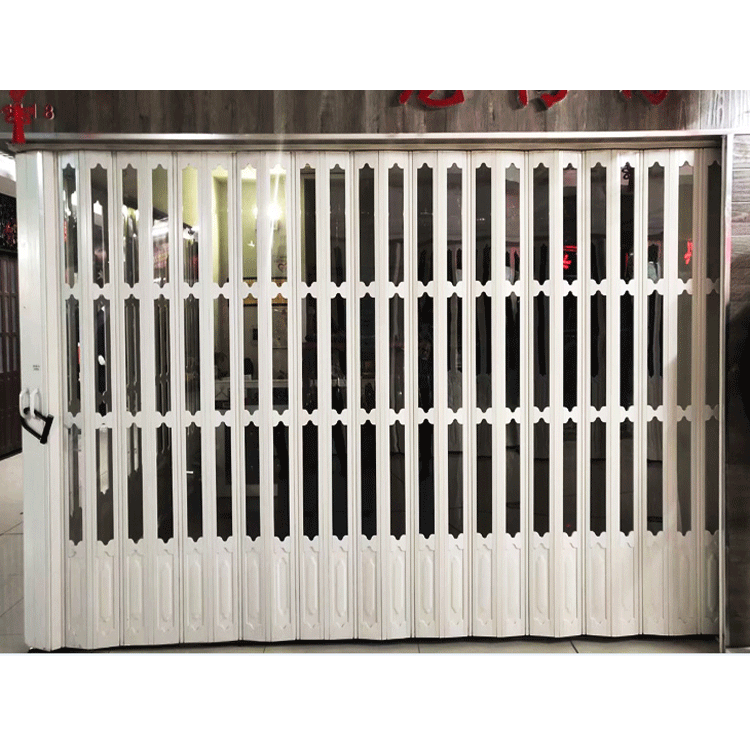 pvc折叠推拉门 侧开水晶折叠门 铝合金伸缩折叠门供应厂家