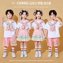 六一儿童节马面裙幼儿园毕业照舞蹈合唱服小学生啦啦队团体演包邮