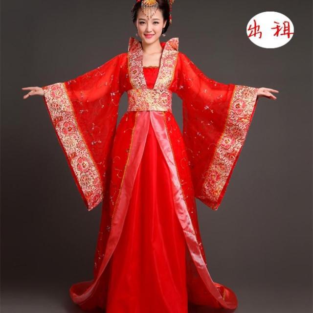 娘娘儿童演出服小公主创意出租古装服装唐朝皇后舞台仙气飘飘