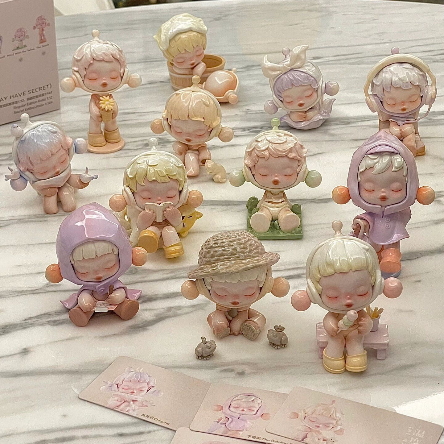 popmart泡泡玛特盲盒skullpandasp8温度系列手办摆件儿童礼物玩具