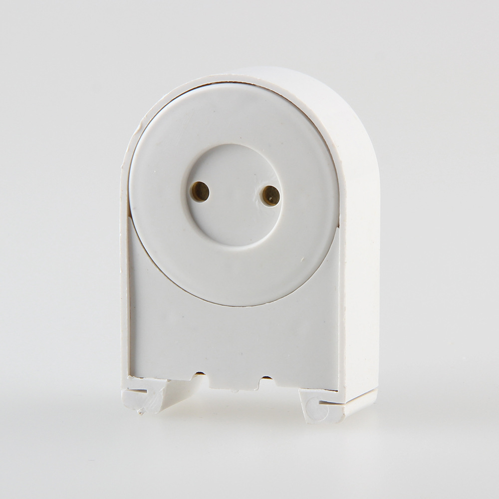 支架灯具配件t5t8 g13日光灯灯座灯角 带铁片灯脚 led灯座 荧光灯