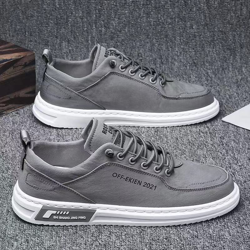 Men's 2024 New Ice Silk Canvas Shoes All-Match Soft Bottom Men's Casual Sports Shoes Korean Style Trendy Breathable Skate Shoes