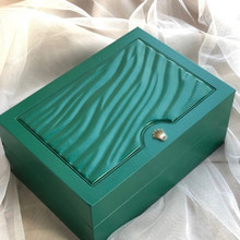 劳家表盒劳力手表盒子绿色包装盒高档收纳盒波浪包装水鬼瑞士礼盒