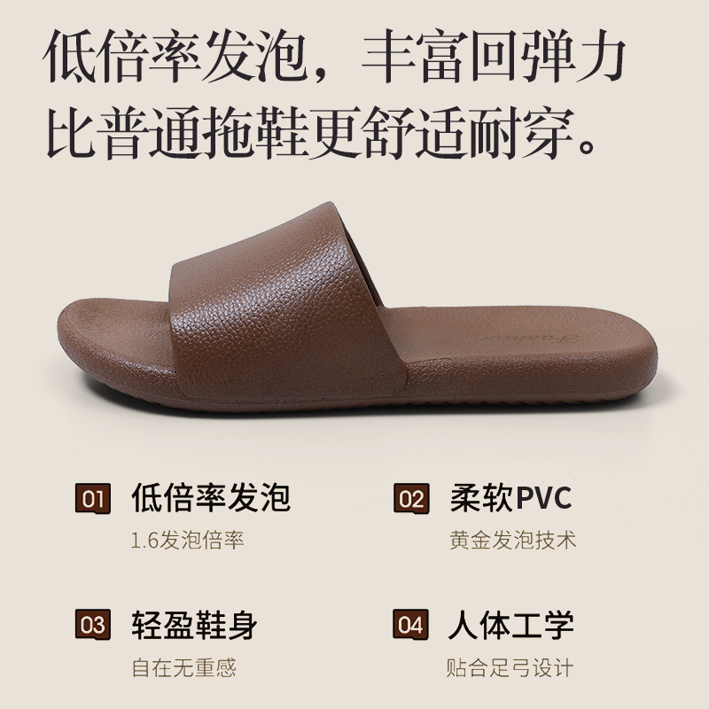 Women's Home Four Seasons Universal Indoor Wooden Floor Soft Bottom Lightweight Non-Slip Slippers Mute Couples Sandals Batch