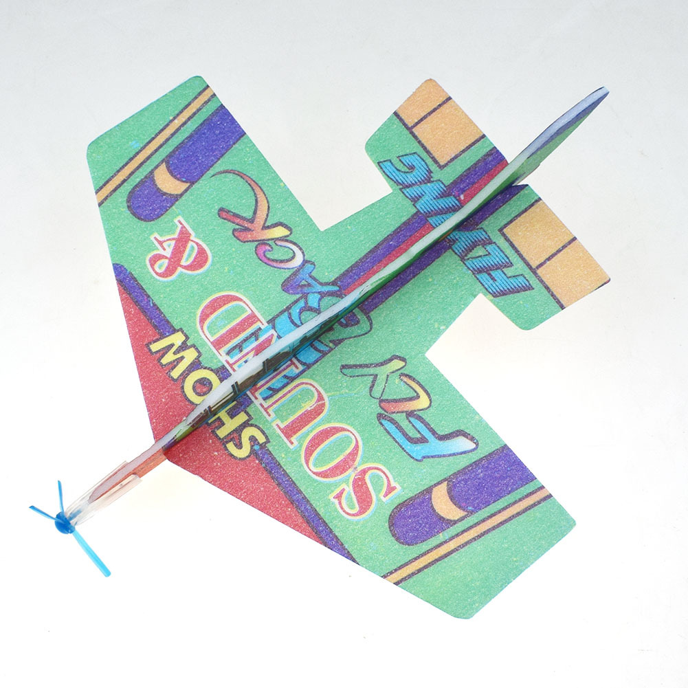 新奇360泡沫回旋魔术飞机泡沫飞机模型拼装食品玩具幼儿园赠礼品