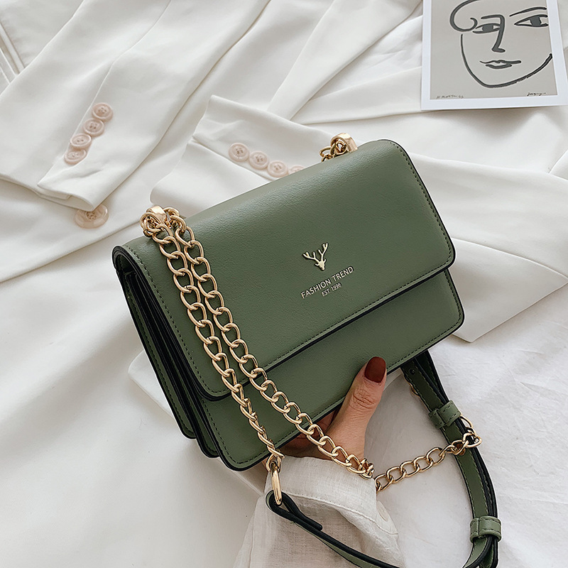 Cross-Border Women's Bag 2022 New Fashion Trendy Shoulder Bag Simple Messenger Bag Korean Style Niche Chain Bag Bags