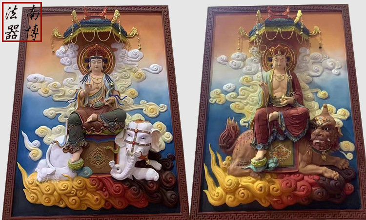 厂家批发浮雕海岛观音佛像 释迦佛 十八罗汉规格尺寸材质均可定制