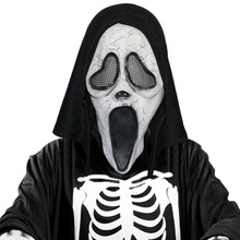 工厂diy批发乳胶鬼脸万圣节派对cos恐怖电影死神惊声尖叫头套面具