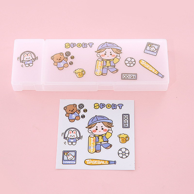 Korean Cartoon Stationery Box Girls Pencil Box Boutique Creative Pencil Case Creative Student Small Gift Pencil Box