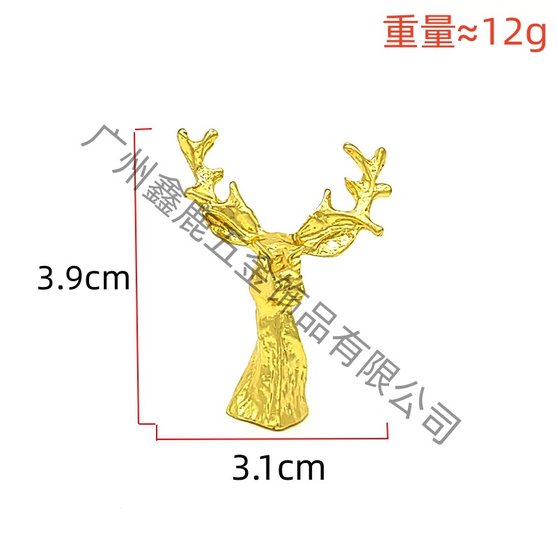 mini zinc alloy deer ornaments affordable luxury style decoration nordic household supplies ceramic hardware ornament accessories diy