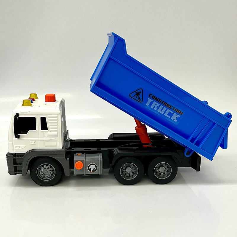 超大号翻斗车玩具车打气升降灯光音效惯性工程翻斗车男孩4-6岁