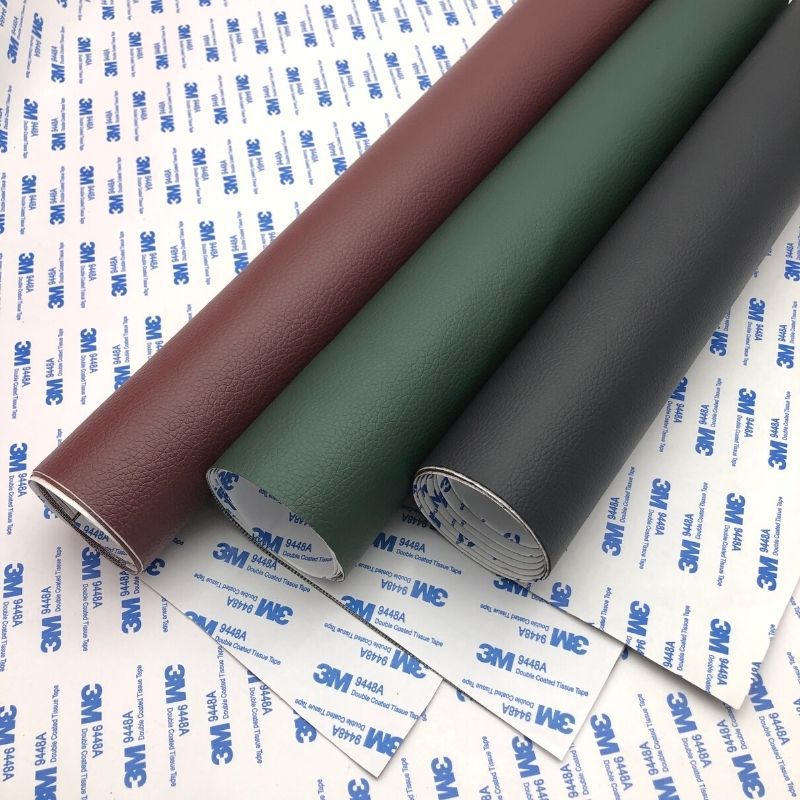 现货3m胶自粘皮革贴沙发修补贴汽车座椅皮床翻新软包装饰皮革面料