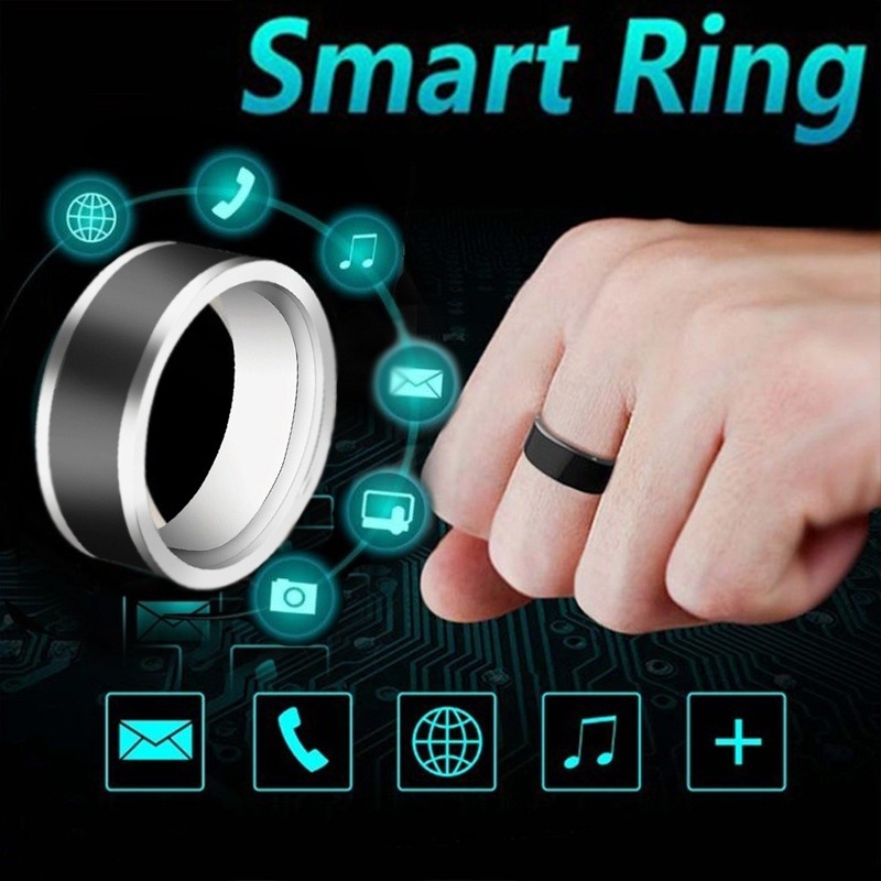 跨境nfc手机标签智能戒指不锈钢智能穿戴指环智能戒指nfc 现货-阿里巴