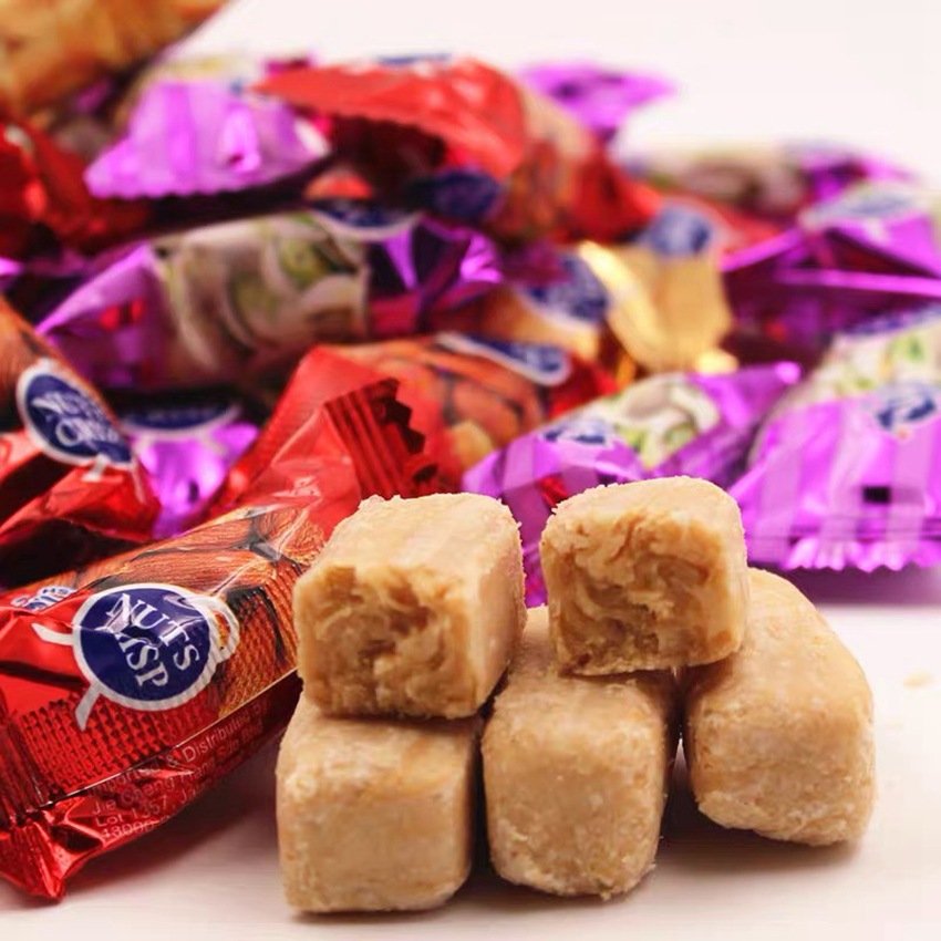 俄罗斯进口小酥糖 坚果糖 果仁酥糖 喜糖