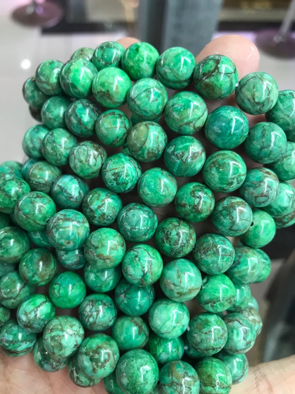 厂家直销绿松石手串伴生矿手链磷铝矿