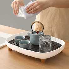储水式小型现代轻奢家用茶台功夫茶具简约沥水干泡台日式茶盘托盘