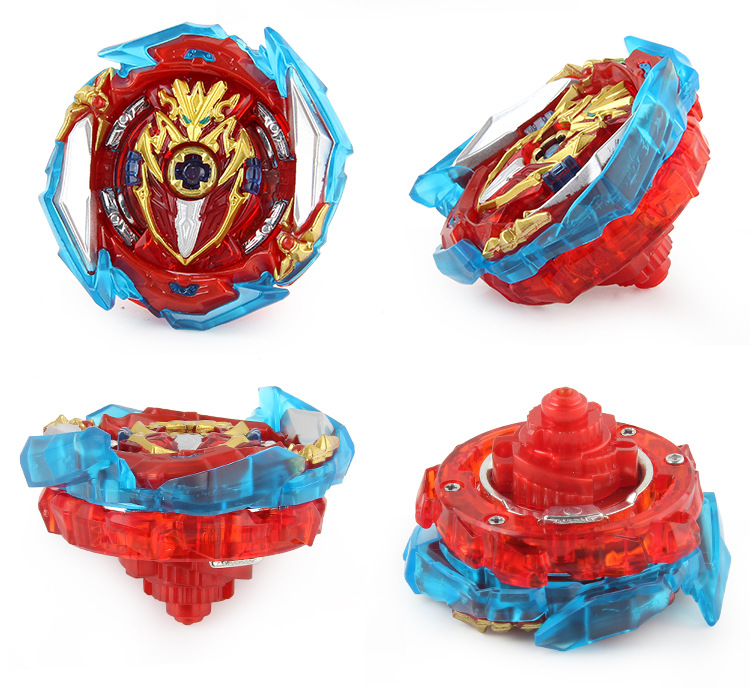 新品爆裂组装陀螺玩具b-173-01-02红色黑色散装合金陀螺小体积