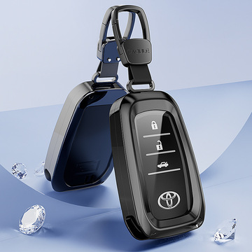 适用丰田钥匙套汉兰达凯美瑞荣放rav4皇冠亚洲龙霸道威兰达包壳扣